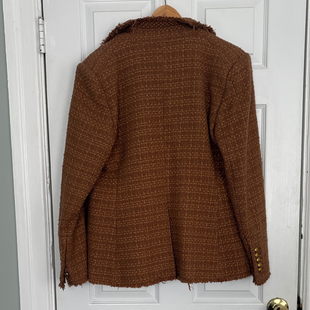 Veronica Beard Tan Double-Breasted Blazer - Picture 10 of 10